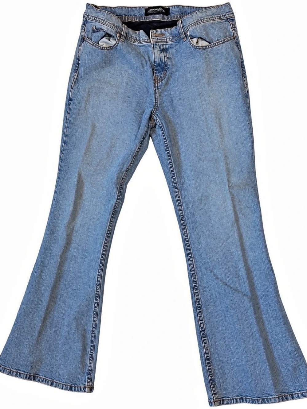 London Jean Flare Jeans in Blue Waist 14 Like New